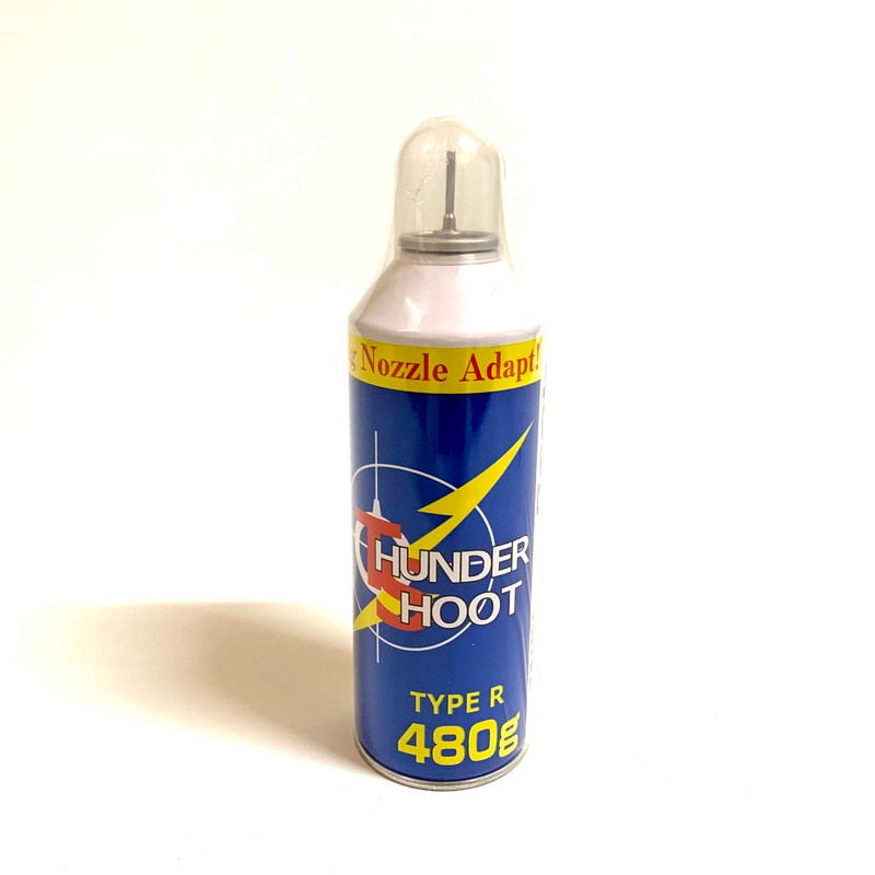 サンダーシュート ガスガン用 HFC-134a ガス 容量480g TYPE-R