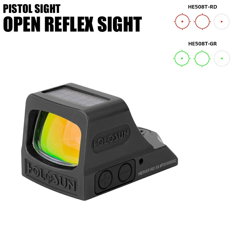 HOLOSUN 508T オープンリフレックス サークルドットサイト ソーラーモデル