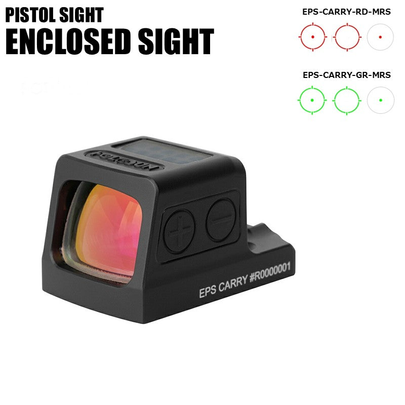HOLOSUN EPS CARRY MRS オープンリフレックス ソーラー フェイルセーフ サークルドットサイト RMScアダプタープレート付属