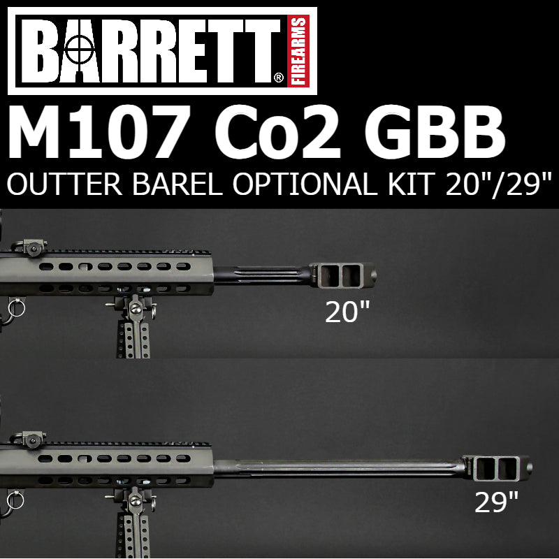 【数量限定予約(9/中旬出荷予定)】SOCOM GEAR Barrett バレット 正規ライセンス M107スナイパー Co2仕様 GBB ガスブローバック ※大型配送商品