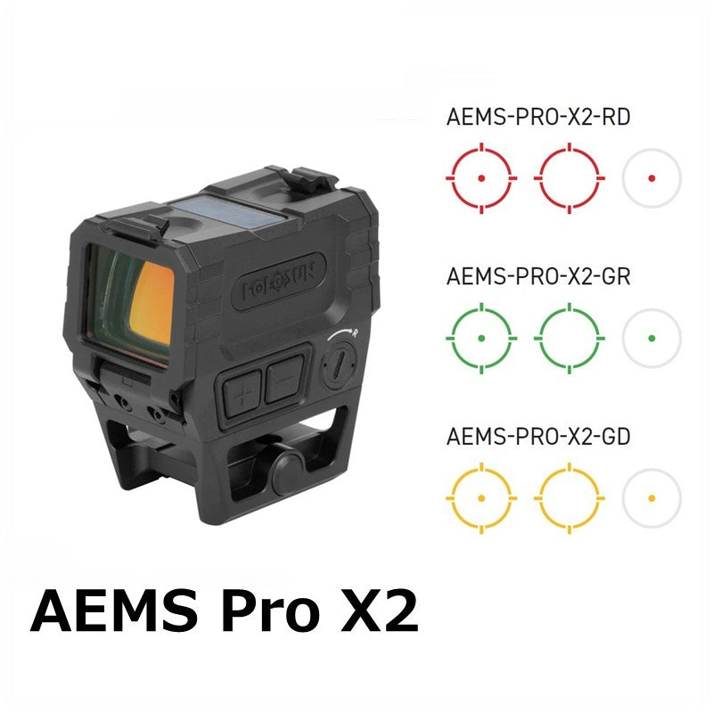HOLOSUN AEMS-PRO-X2 オープンリフレックス レッド サークルドットサイト