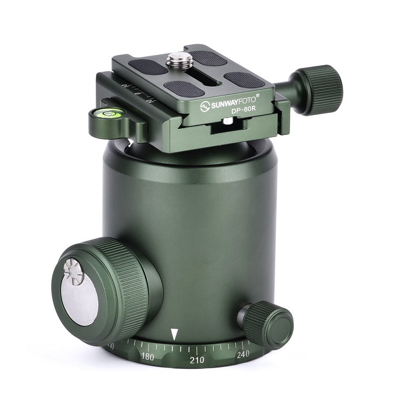 SUNWAYFOTO TACTICS FB Series Classic Ballhead with Screw Knob Clamp FB-52G GNN