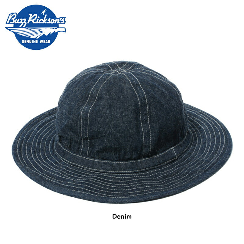 BUZZ RICKSON'S バズリクソンズ DENIM WORKING HAT 日本製 定番 ミリタリー デニム ハット BR01476