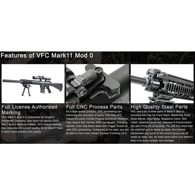 VFC KAC MK11 MOD0 GBBR ガスブロ―バック DX Ver. BK 正規日本版