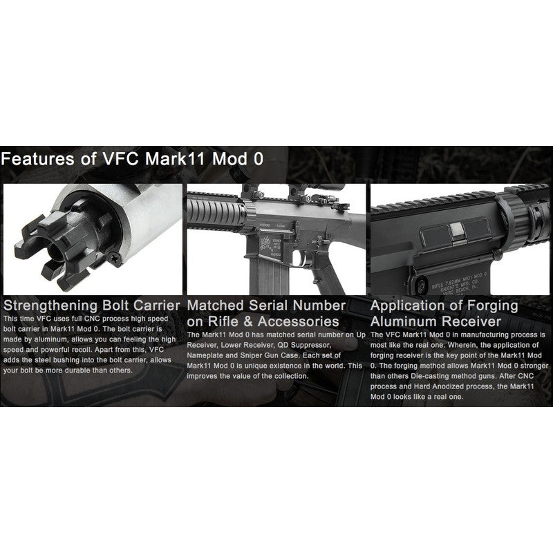 VFC KAC MK11 MOD0 GBBR ガスブロ―バック DX Ver. BK 正規日本版