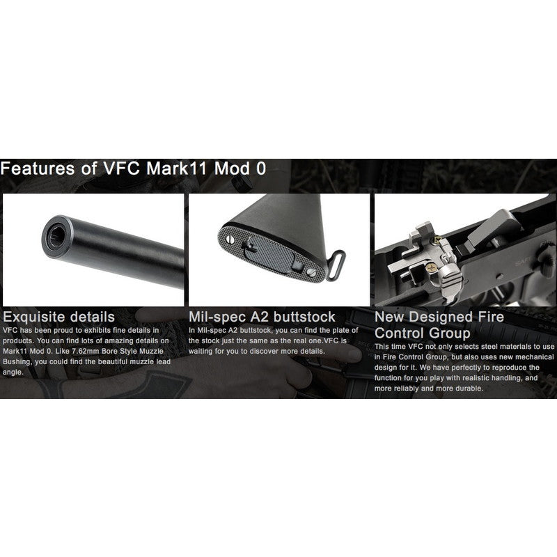 VFC KAC MK11 MOD0 GBBR ガスブロ―バック DX Ver. BK 正規日本版