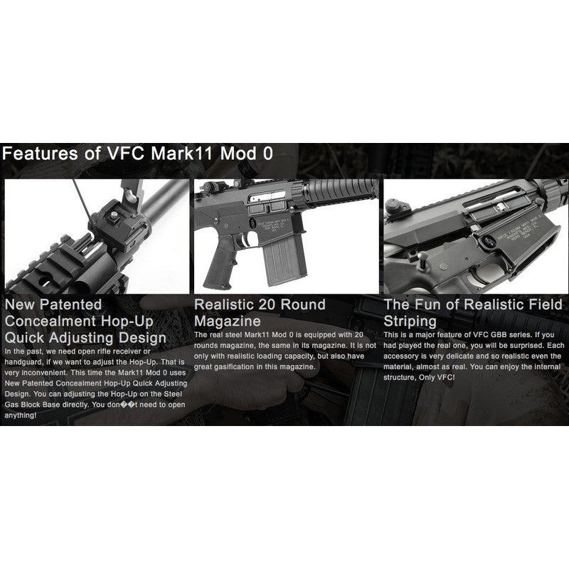VFC KAC MK11 MOD0 GBBR ガスブロ―バック DX Ver. BK 正規日本版