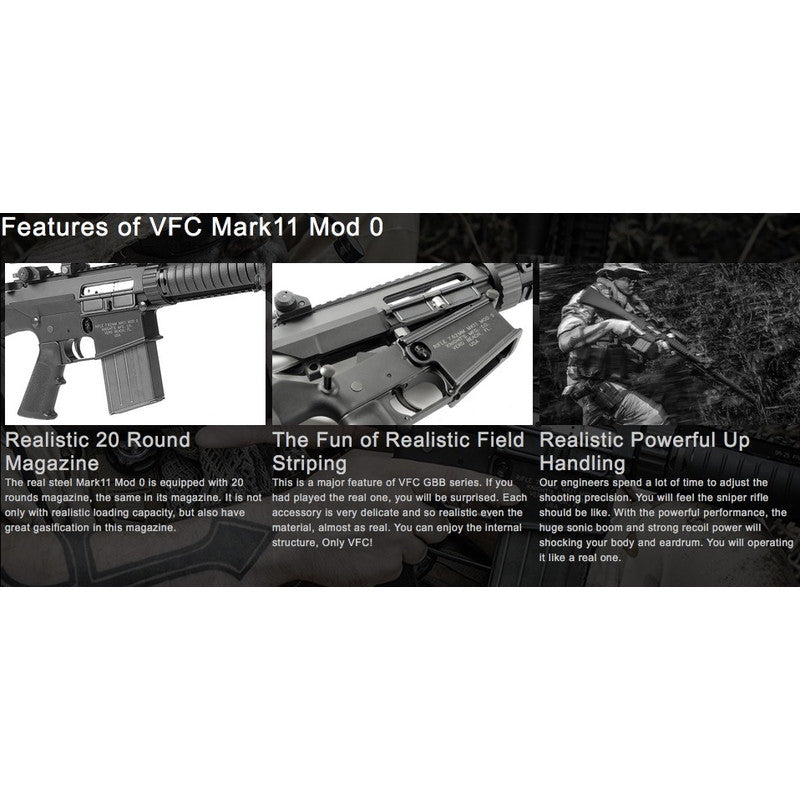 VFC KAC MK11 MOD0 GBBR ガスブロ―バック DX Ver. BK 正規日本版