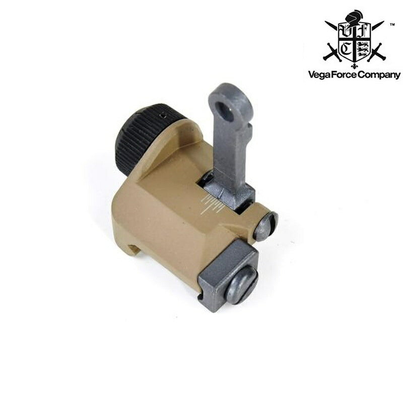 VFC Knightsタイプ 300M フリップアップ リアサイト TAN