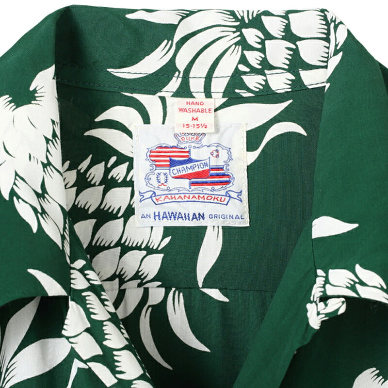 DUKE KAHANAMOKU 定番 半袖 ハワイアン アロハシャツ SPECIAL EDITION “DUKE'S PINEAPPLE” (SHORT SLEEVE) DK36201