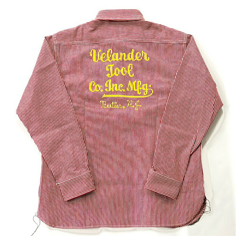 SUGAR CANE / シュガーケーン HICKORY STRIPE ワークシャツ SC29376 119 BKストライプ S