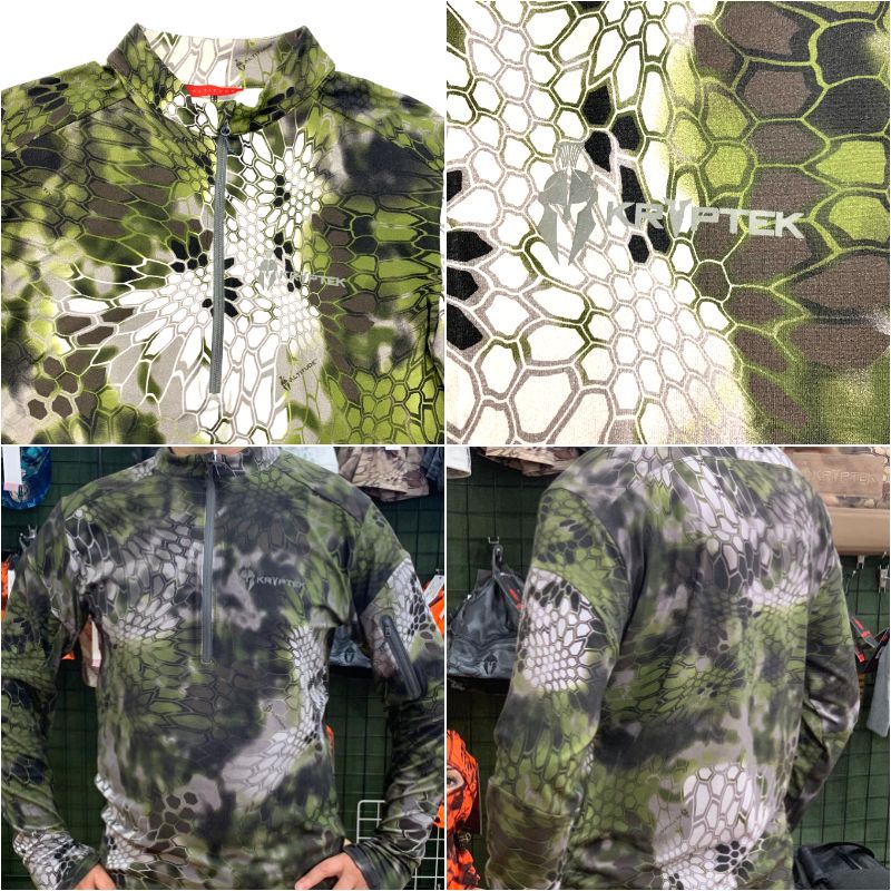 Kryptek クリプテック 正規品 TORA 1/4 ZIP 長袖 Tシャツ アルティチュード Altitude Camo