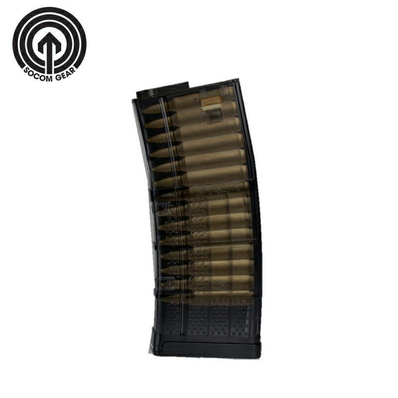 SOCOM GEAR LANCER 正規ライセンス 190rds L5 AWM MID-CAP 電動ガン マガジン BK