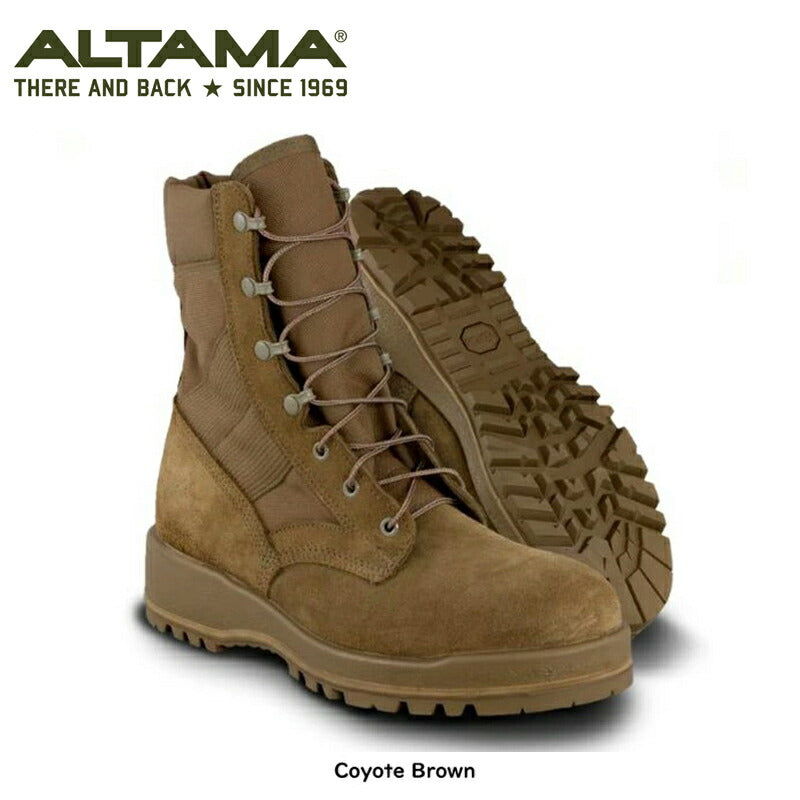 ALTAMA WRATH 8" ST 米国製 Vibram アウトソール スチールつま先 タクティカル ブーツ 612703