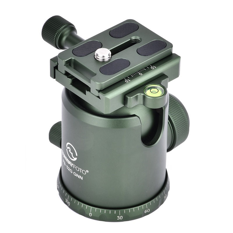 SUNWAYFOTO TACTICS FB Series Classic Ballhead with Screw Knob Clamp FB-52G GNN