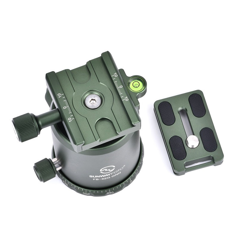 SUNWAYFOTO TACTICS FB Series Classic Ballhead with Screw Knob Clamp FB-52G GNN