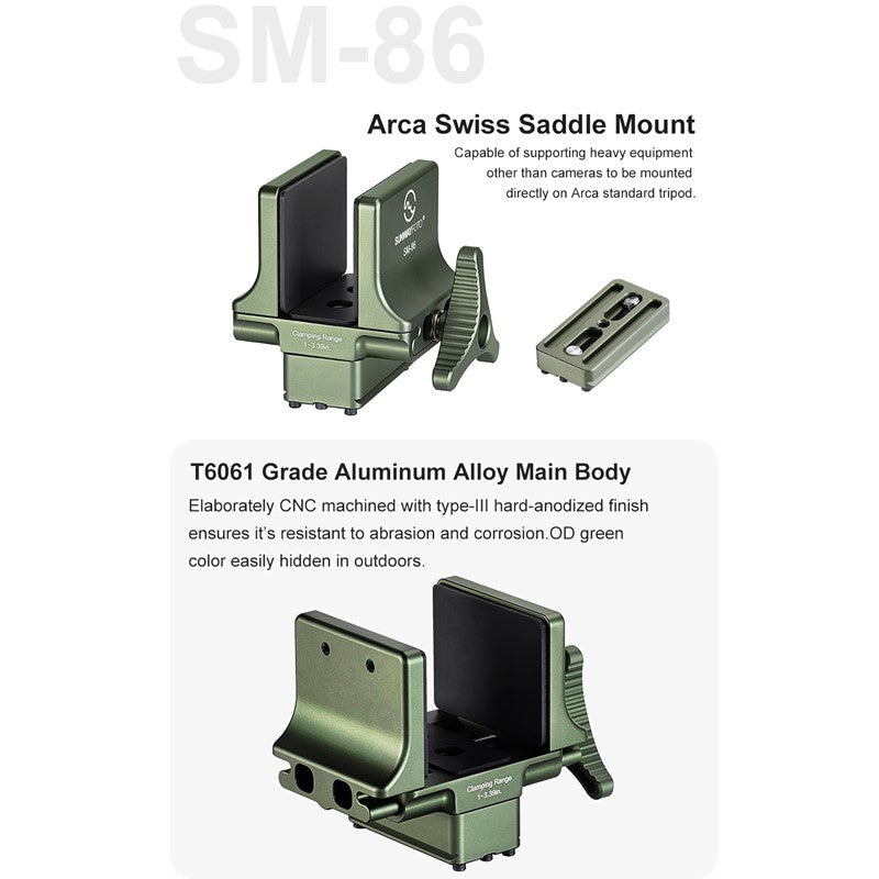 SUNWAYFOTO TACTICS Arca Swiss Saddle Mount SM-86