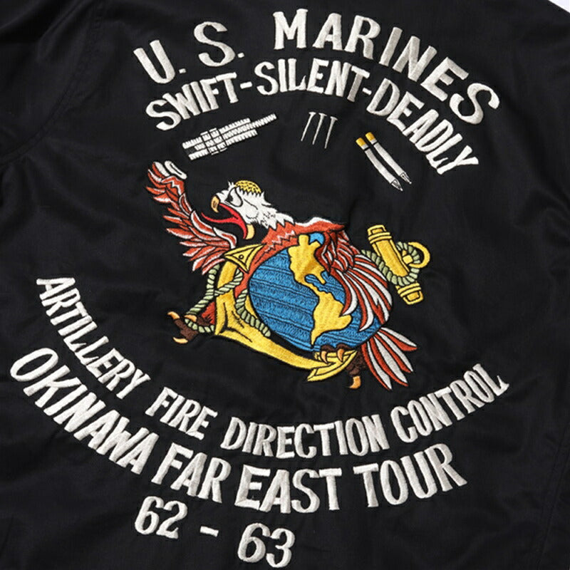 BUZZ RICKSON'S / バズリクソンズ TOUR JACKET U.S. MARINES FAR EAST TOUR ツアー ジャケット Black 38  [BR15311]