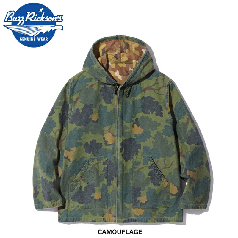 BUZZ RICKSON'S / バズリクソンズ ミッチェルパターン/カモフラージュ パーカー CIVILIAN モデル CAMOUFLAGE 38(M)  [BR15519]