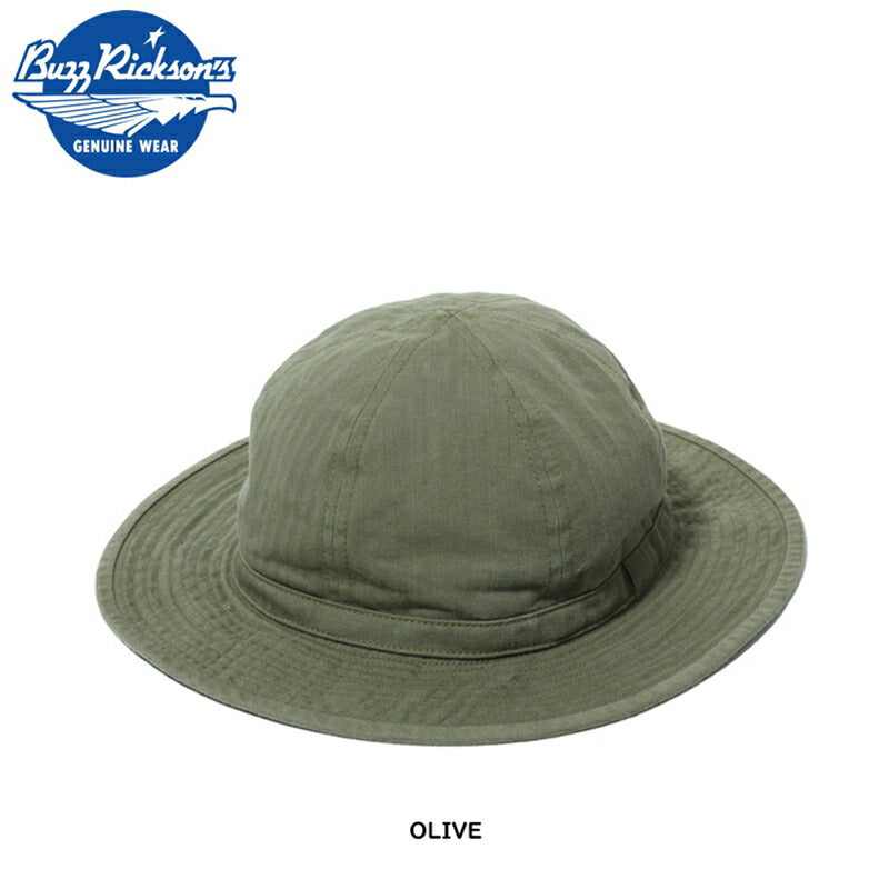 BUZZ RICKSON'S / バズリクソンズ AVIATION ASSOCIATES O.D. HERRINGBONE アーミー ハット Olive Drab 7_1/4  [BR02537]