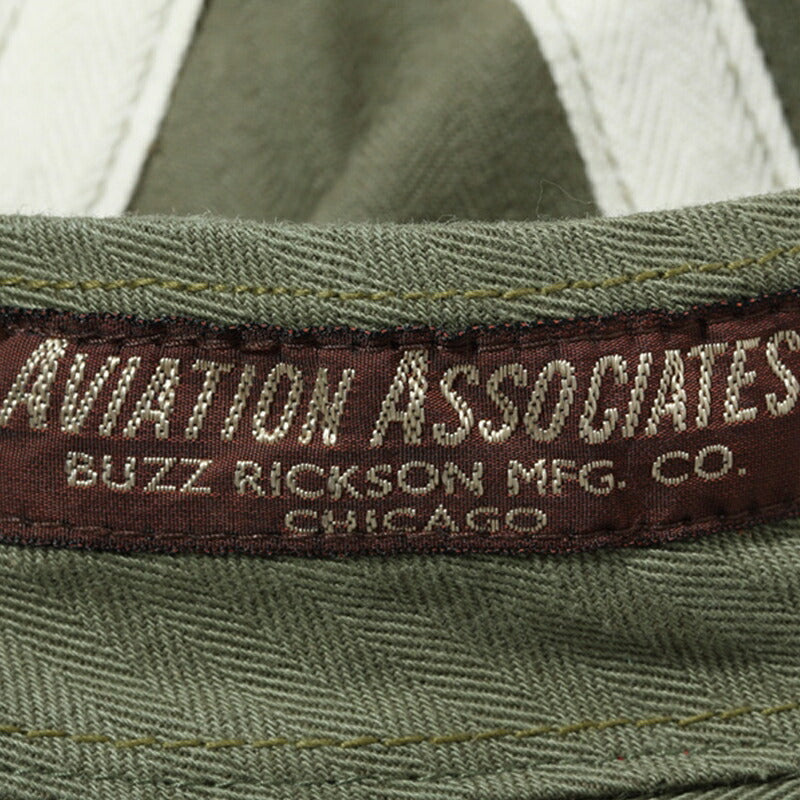 BUZZ RICKSON'S / バズリクソンズ AVIATION ASSOCIATES O.D. HERRINGBONE アーミー ハット Olive Drab 7_1/4  [BR02537]