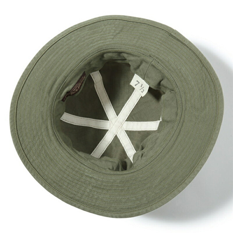 BUZZ RICKSON'S / バズリクソンズ AVIATION ASSOCIATES O.D. HERRINGBONE アーミー ハット Olive Drab 7_1/4  [BR02537]