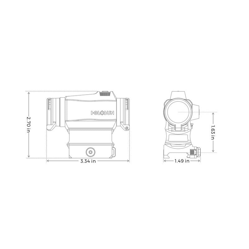 HOLOSUN 515CM マイクロ サークルドットサイト ソーラーモデル