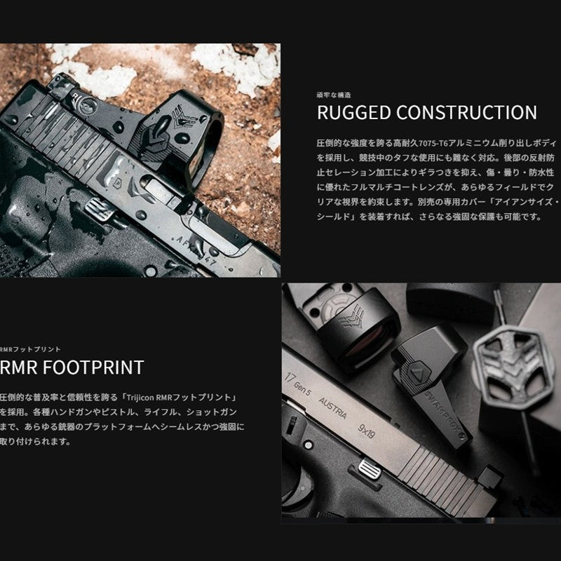 SWAMPFOX / スワンプフォックス Justice II RMR 1x30 6 MOA Red Dot ダットサイト [JTC2130-6R]