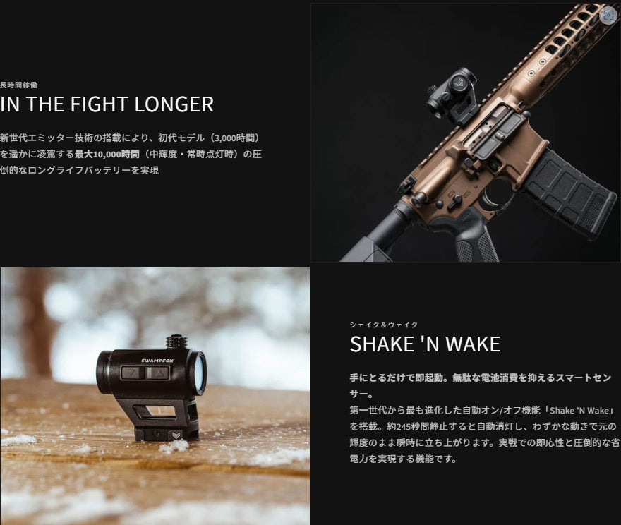 SWAMPFOX / スワンプフォックス Liberator II Red Dot Sight ダットサイト [RDLR122-2RD]