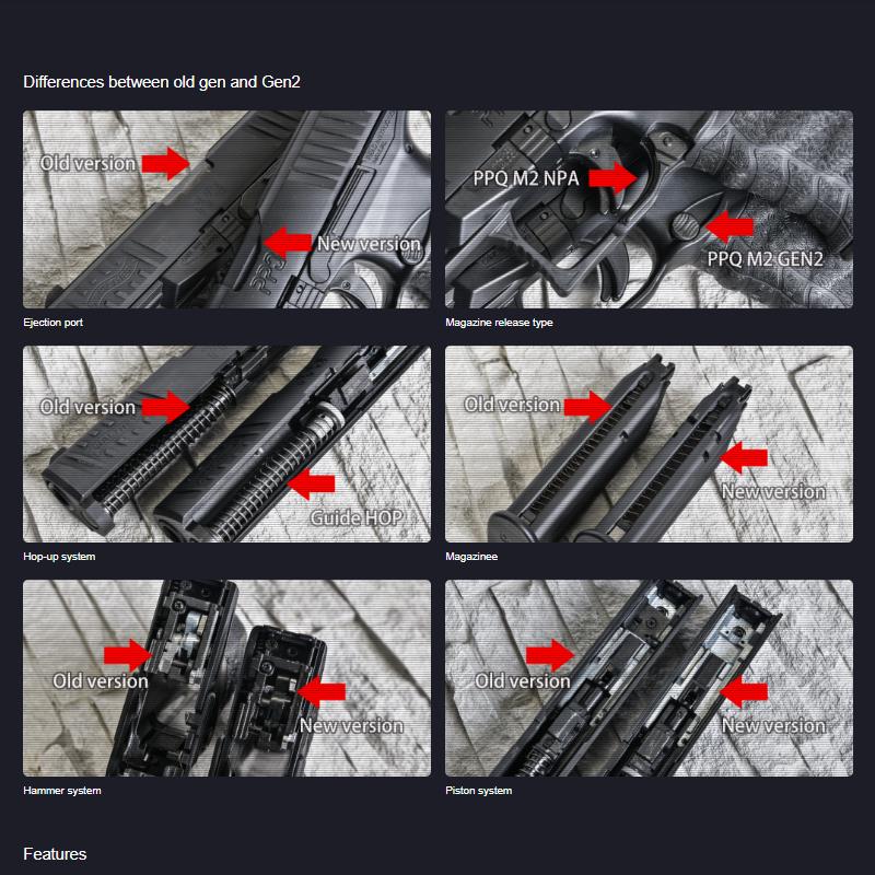 VFC ガスハンドガン WALTHER ワルサー PPQ M2 GBB ※マガジン2本付属 4inch Slide ガスブローバック  ダブルマグ BK [SA3-PPQM2_S-BK02]