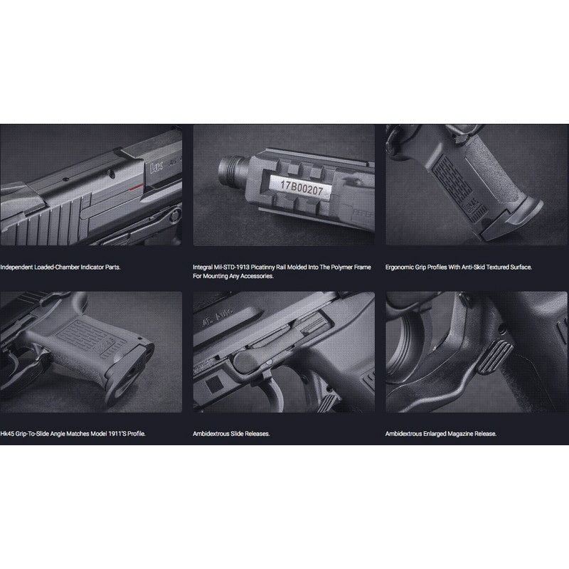 VFC UMAREX HK45 Compact Tactical GBB STD コンパクト タクティカル ガスブローバック 正規日本版 BK  ［SA3-HK45C-BK01］
