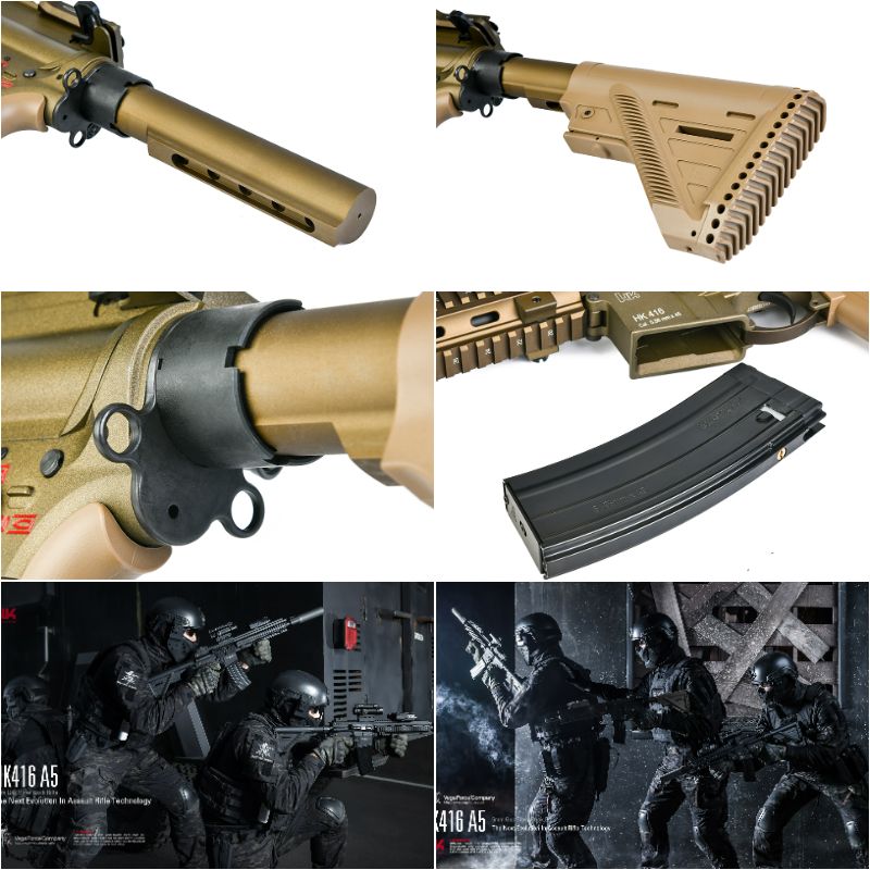 VFC ガスブロ Umarex HK416A5 GBBR V3 ガスブローバック RAL8000 [VF2J-LHK416A5-TN03]