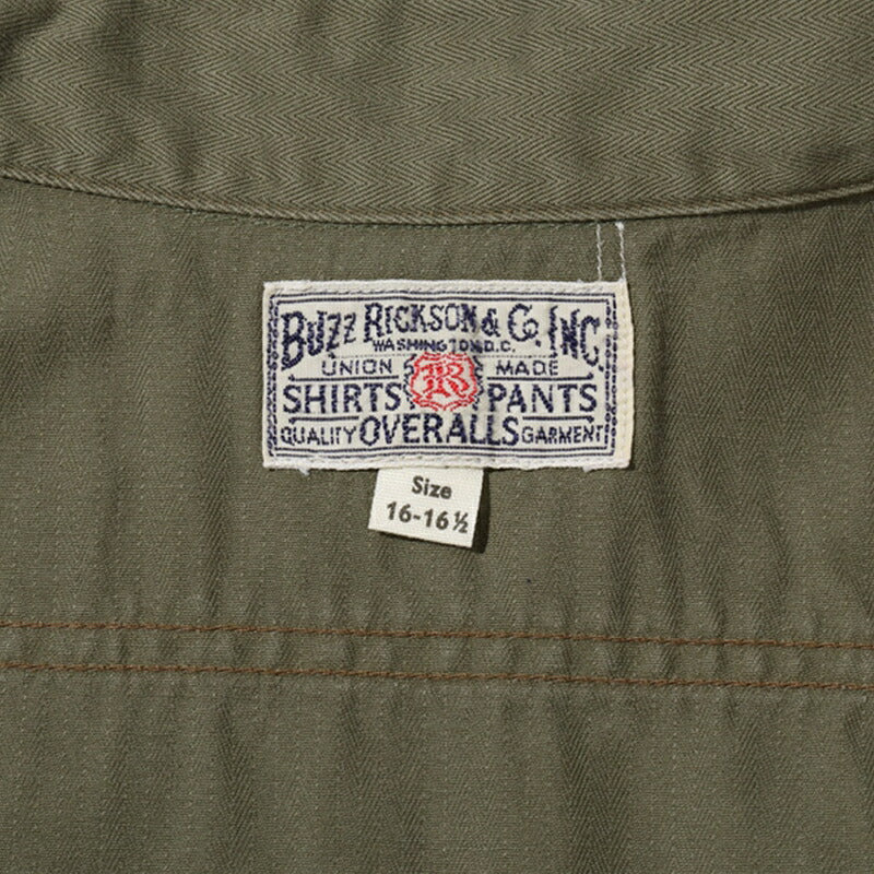 BUZZ RICKSON'S / バズリクソンズ HERRINGBONE WORK SHIRTS 長袖 ヘリンボーン ワークシャツ Black S  [BR29174]