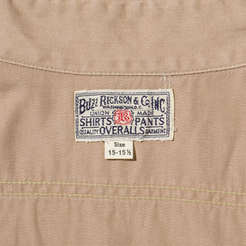 BUZZ RICKSON'S / バズリクソンズ HERRINGBONE WORK SHIRTS 長袖 ヘリンボーン ワークシャツ Black S  [BR29174]