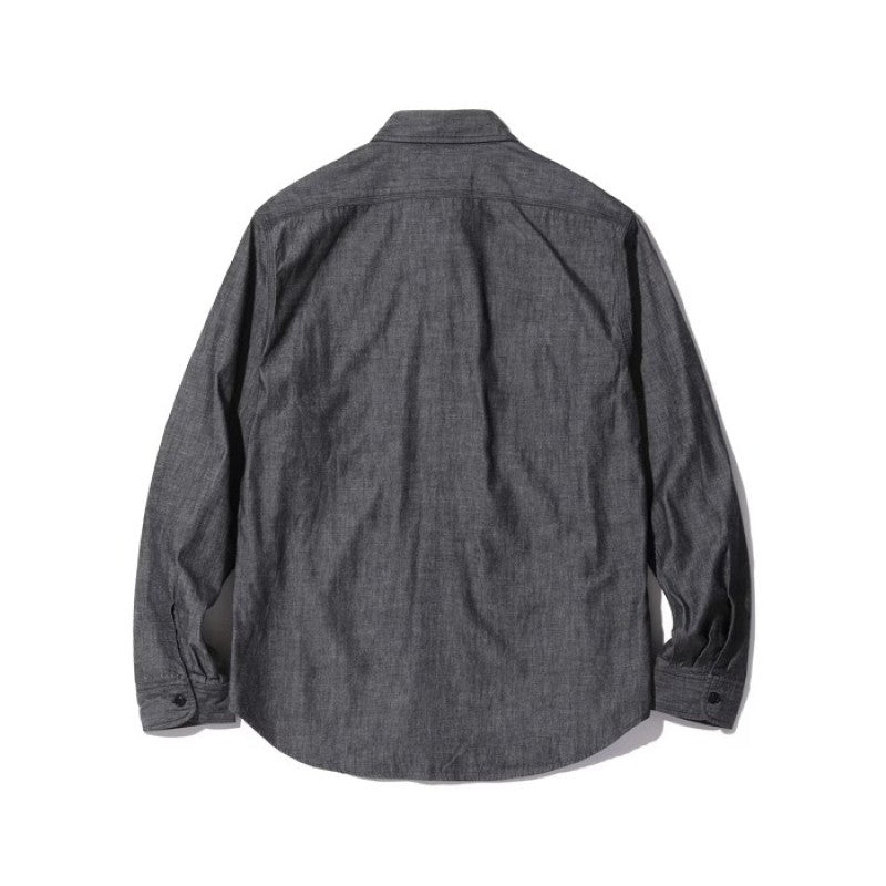 SUGAR CANE / シュガーケーン CHAMBRAY WORK SHIRTS 定番 ブラックシャンブレー ワークシャツ(LONG SLEEVE) [SC29159]
