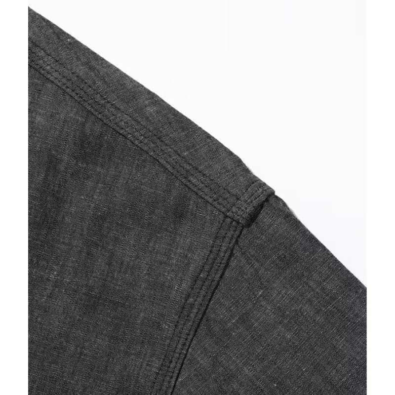 SUGAR CANE / シュガーケーン CHAMBRAY WORK SHIRTS 定番 ブラックシャンブレー ワークシャツ(LONG SLEEVE) [SC29159]