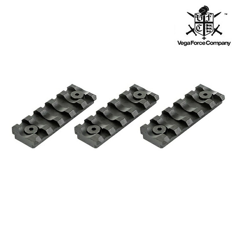 VFC QRS Key-Mod 5スロット レイル ベース 3個セット BK［VF9-MWS-KM-BK02］