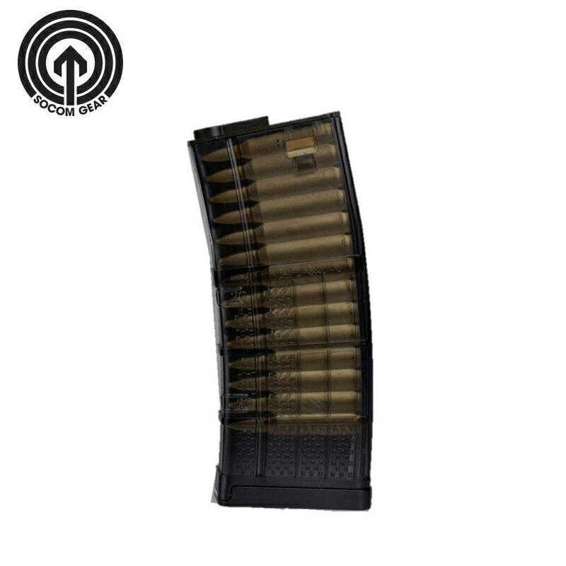 SOCOM GEAR LANCER 正規ライセンス 190rds L5 AWM MID-CAP 電動ガン マガジン 5個セット BK