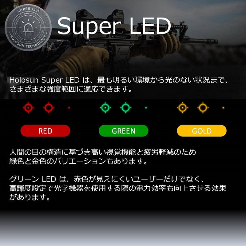 HOLOSUN AEMS オープンリフレックス サークルドットサイト