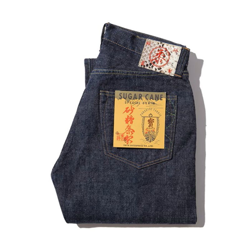 SUGAR CANE / シュガーケーン FIBER DENIM 14oz. 琉球藍混左綾DENIM [SC40301]