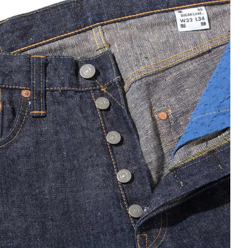 SUGAR CANE / シュガーケーン FIBER DENIM 14oz. 琉球藍混左綾DENIM [SC40301]
